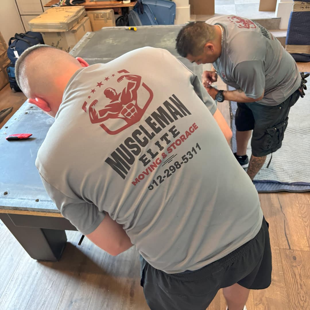 Pool table pockets and bumpers removed during disassembly
