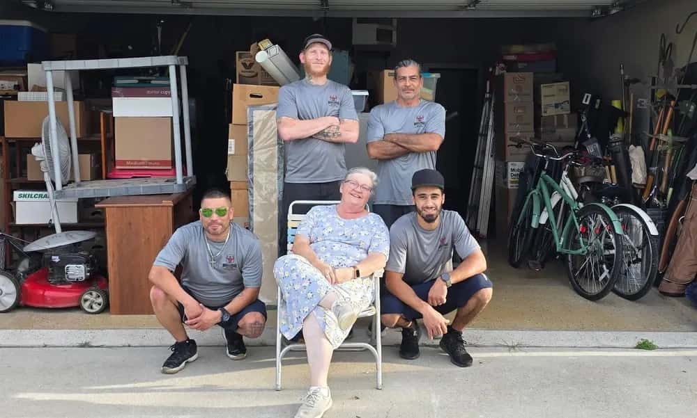 Muscleman Moving team delivering furniture to new home